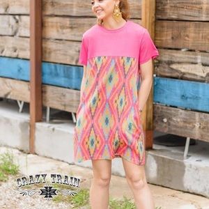 Crazy Train NWT Western MIDI Dress with POOOCKETS!